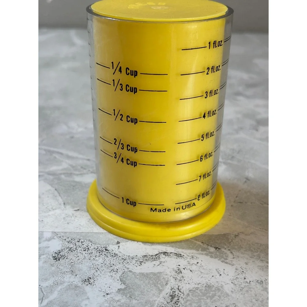 Vintage‎ Metric Wonder Cup Adjustable Measuring Cup Milmour Products One Cup